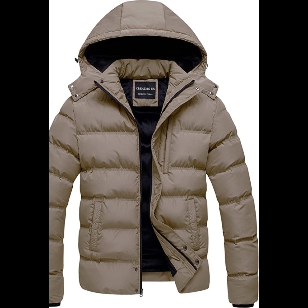 Mens New Puffer Athletic Snow Jacket Multiple Sizes